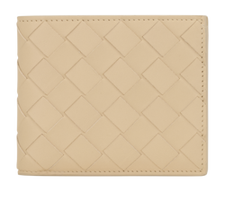 Bottega Veneta Bi Fold Wallet, Leather, Cream, MII, DB/B, 4*
